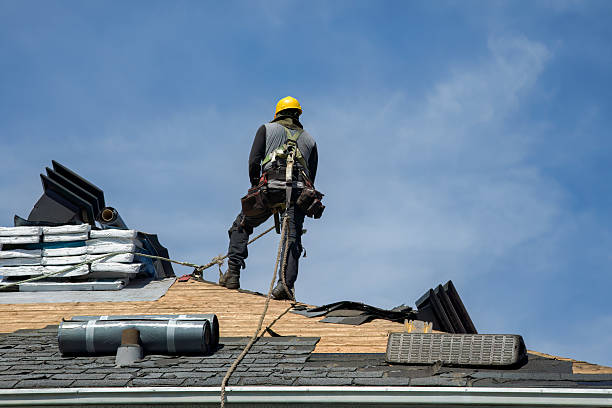 Professional Roofing technician working in Dorchester, MA